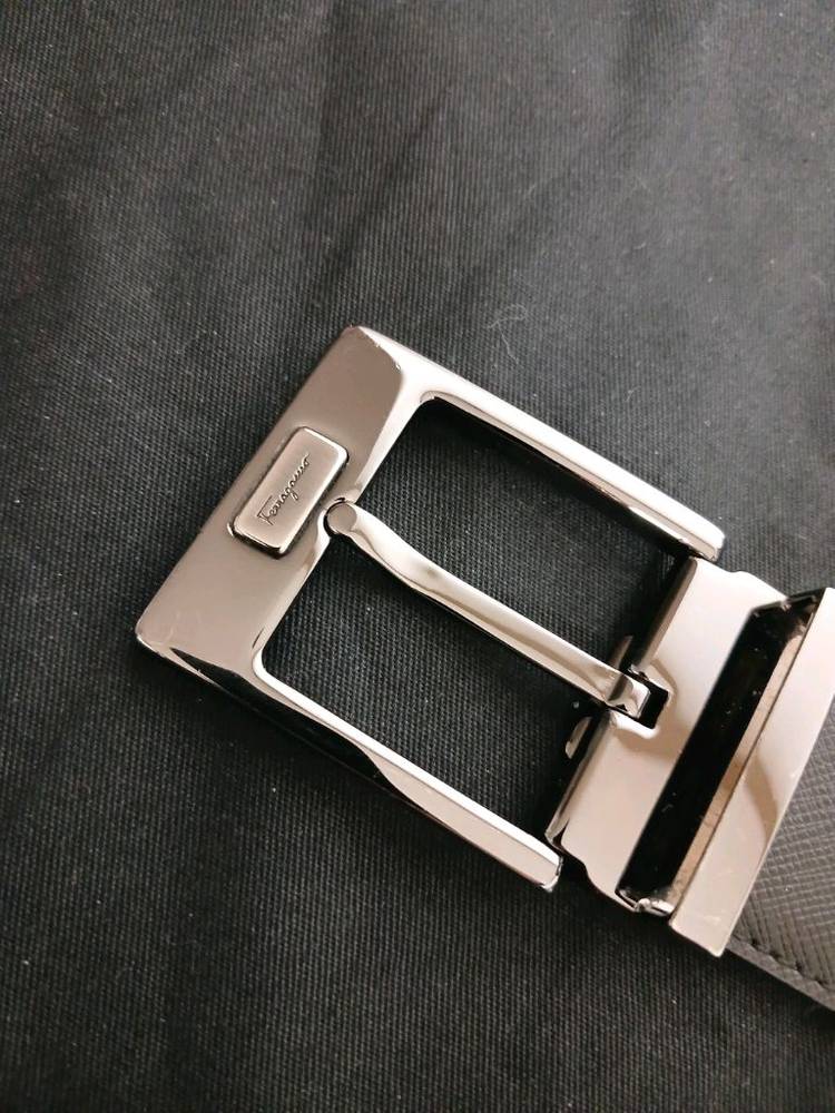 페라가모 은장 양면 가죽벨트 정품--1