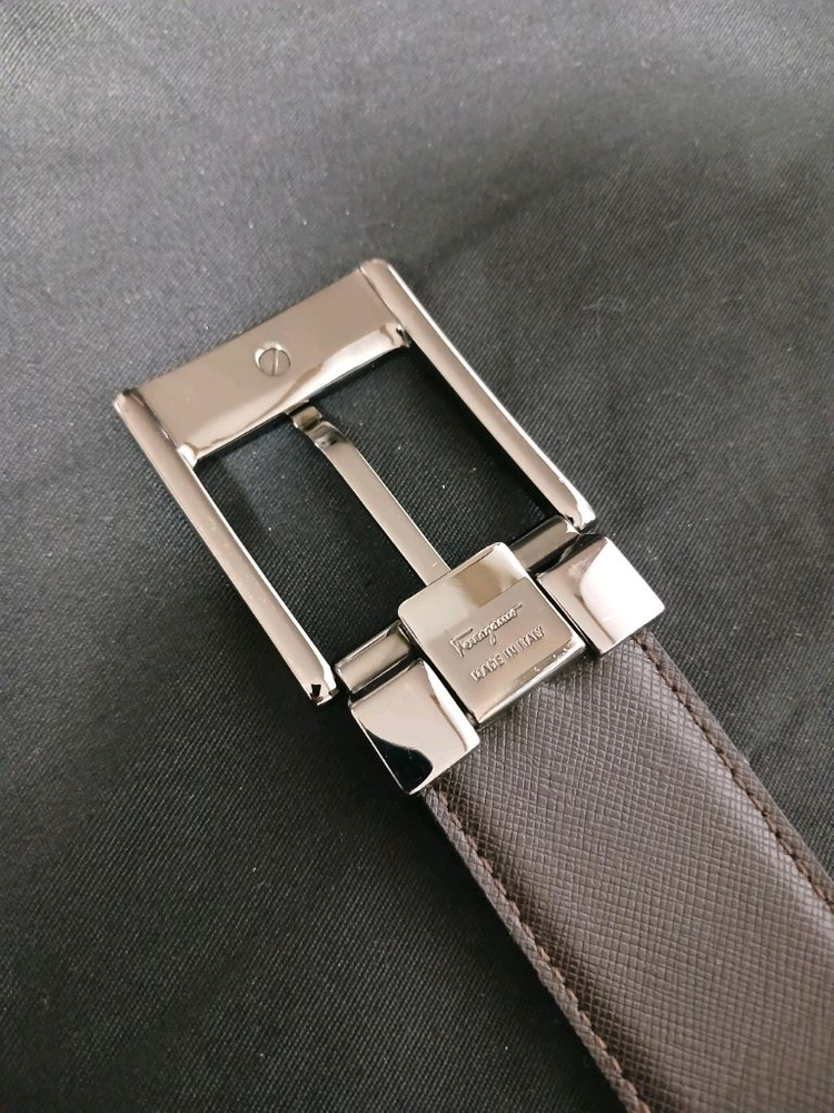 페라가모 은장 양면 가죽벨트 정품--2