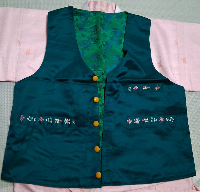 남자한복 둔루마기.저고리.마고자.목도리 세트 이미지