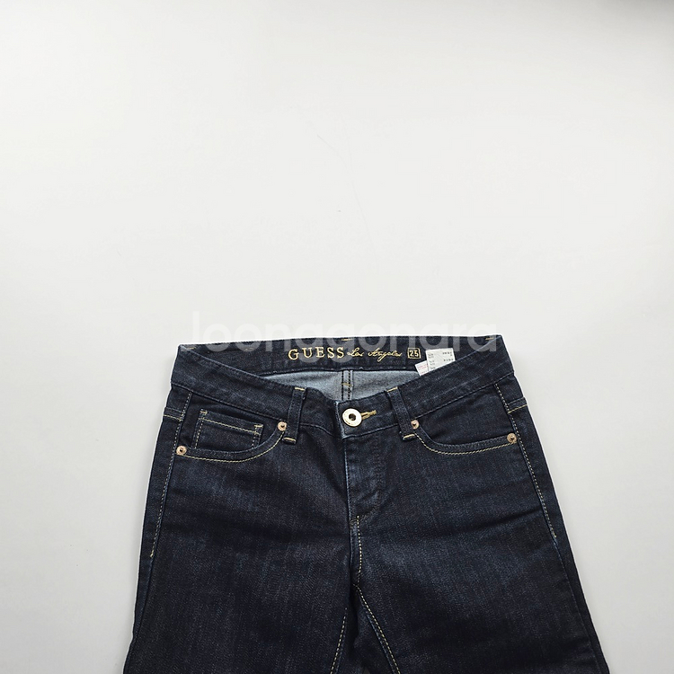 게스 청바지 약스판 진청 데님 사이즈25 R3909--3