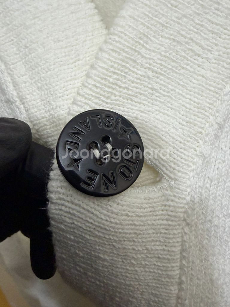 스톤아일랜드 정품 아이보리 가디건 100--4