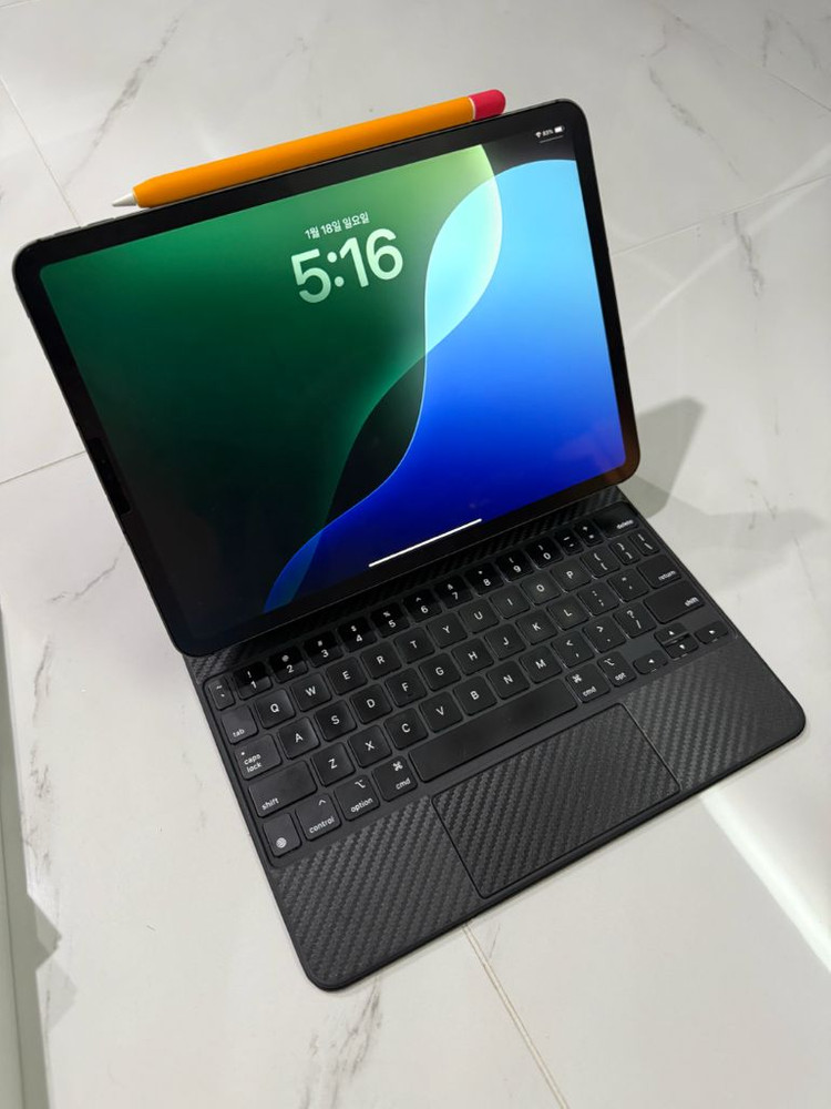 아이패드 프로 11인치 3세대 M1 256GB 셀룰러 스페이스 그레이 + 펜슬/키보드/폴리오--0