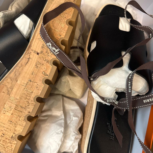 새제품 에르메스 에제 샌들 블랙 39