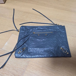 발렌시아가 시티 클러치 스몰(다크 그레이)