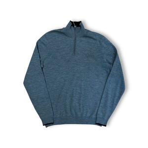 휴고보스 반집업 니트