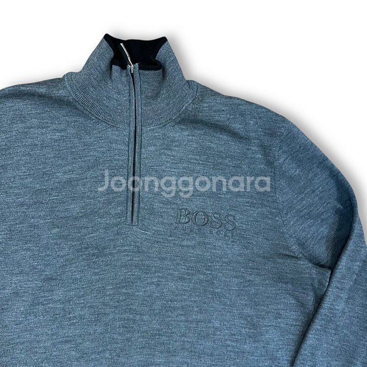 휴고보스 반집업 니트--1