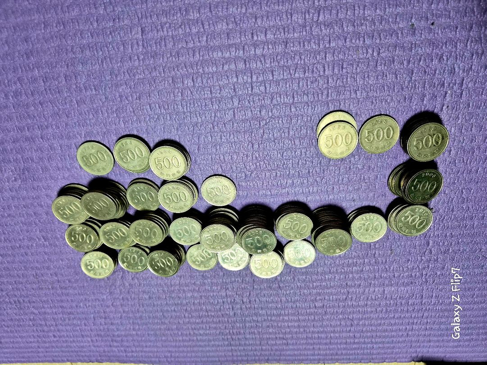 희귀동전 100원 500원짜리 이미지