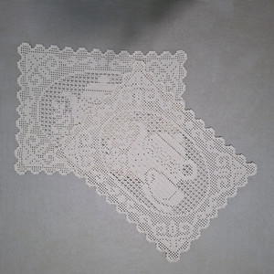 레이스 도트 식탁매트