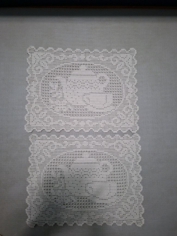 레이스 도트 식탁매트--3