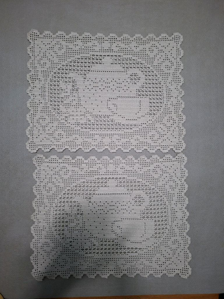 레이스 도트 식탁매트--4