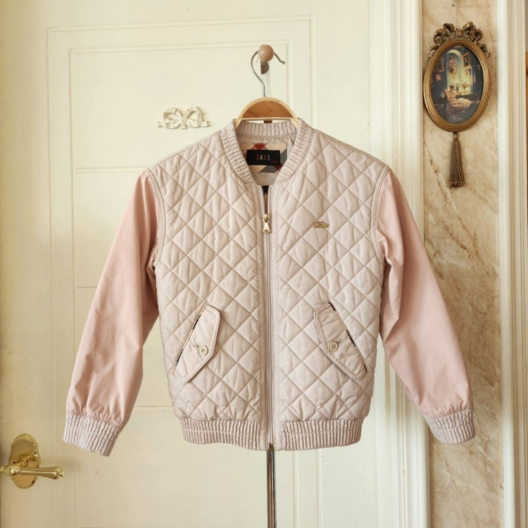 (130호) 9y 닥스 키즈 퀼팅 누빔 집업자켓--1