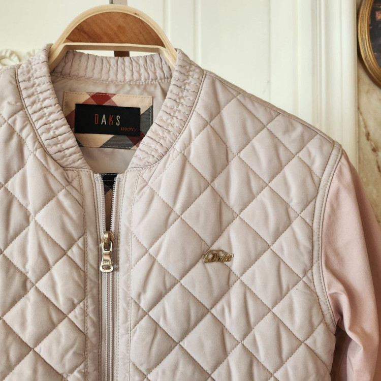 (130호) 9y 닥스 키즈 퀼팅 누빔 집업자켓--4