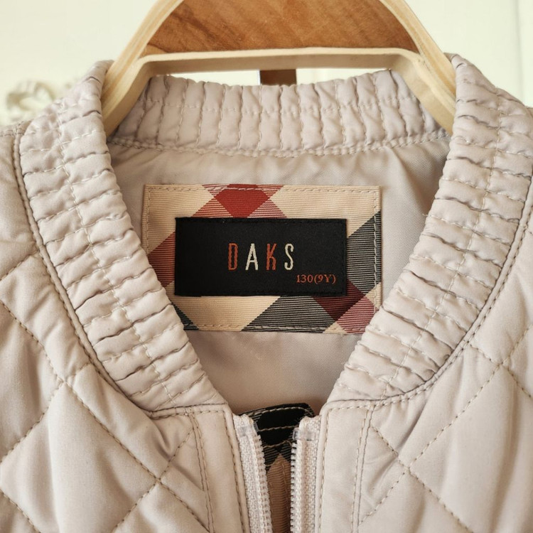 (130호) 9y 닥스 키즈 퀼팅 누빔 집업자켓--8