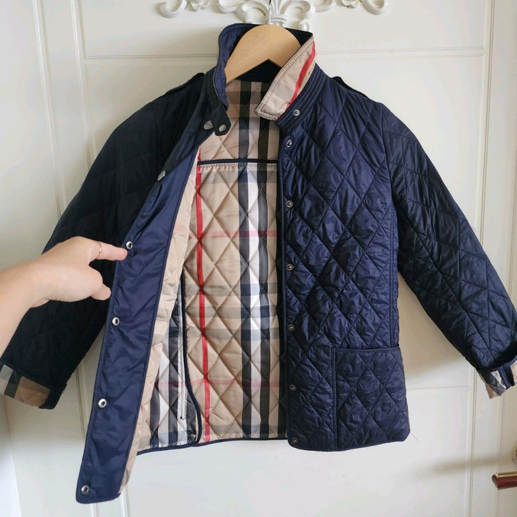 140호 (10y) 버버리칠드런 퀼팅 누빔 자켓 이미지