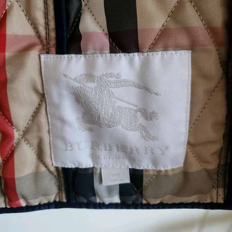 140호 (10y) 버버리칠드런 퀼팅 누빔 자켓 이미지