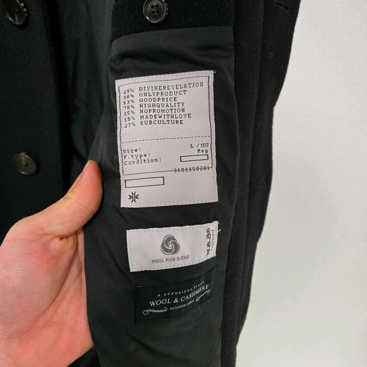 토니웩 크루도 캐시미어 커팅 코트 / 남성 코트/ 남자 코트 이미지