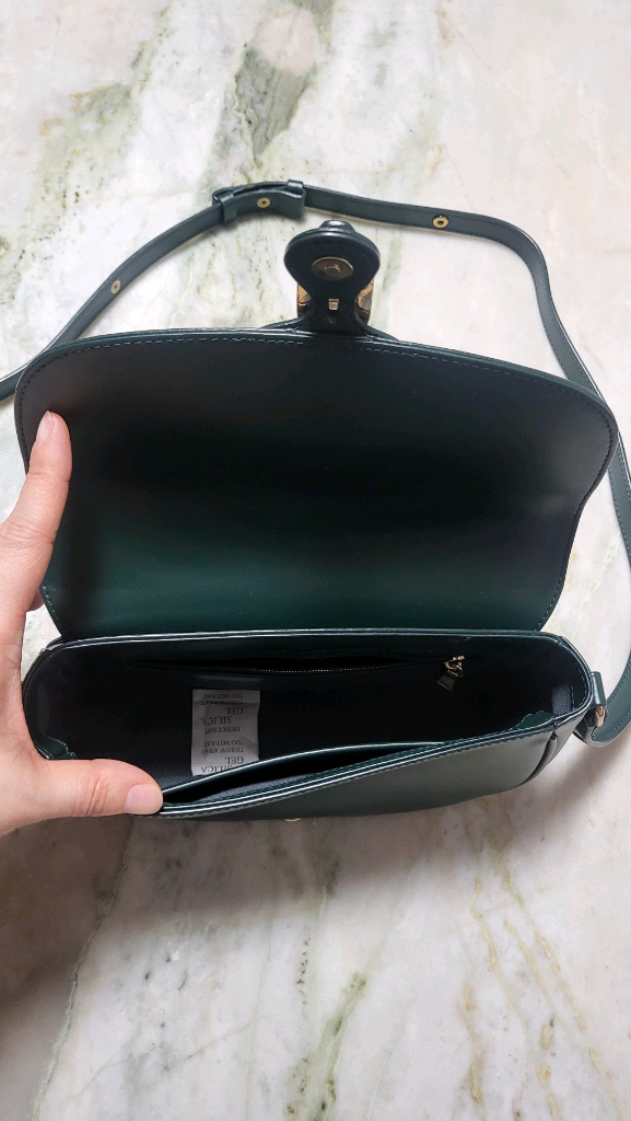 제이에스티나 헤이즐 크로스백 딥그린--6