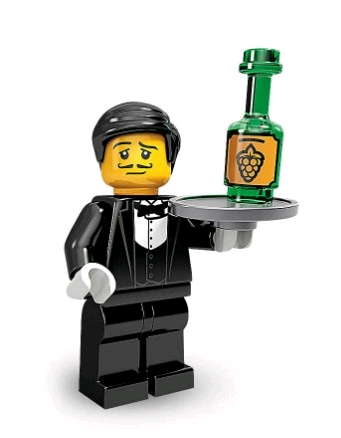 레고 71000 미니피규어 시리즈9-1번 웨이터--0