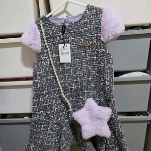 프렌치캣 트위드 원피스 120. 새상품