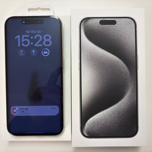 아이폰 15프로(256GB) 화이트 SS자급제 및 애플케어 이미지