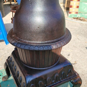 미국 빈티지 주물난로 (상부 수제 구조물 군밤,군고구마 가능) 판매 이미지