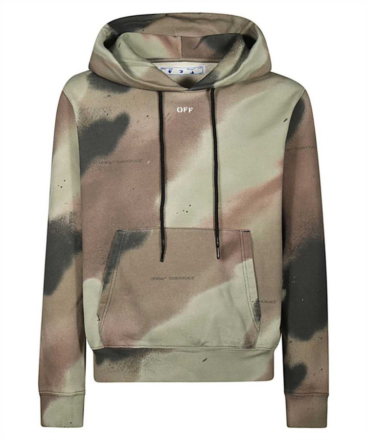오프화이트 카무플라주 스텐실 후드 티셔츠 offwhit 이미지