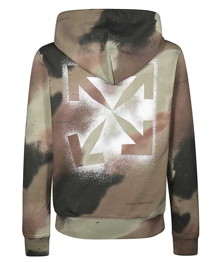 오프화이트 카무플라주 스텐실 후드 티셔츠 offwhit 이미지