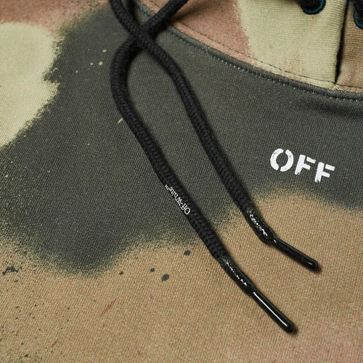 오프화이트 카무플라주 스텐실 후드 티셔츠 offwhit 이미지
