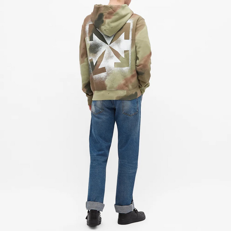 오프화이트 카무플라주 스텐실 후드 티셔츠 offwhit 이미지