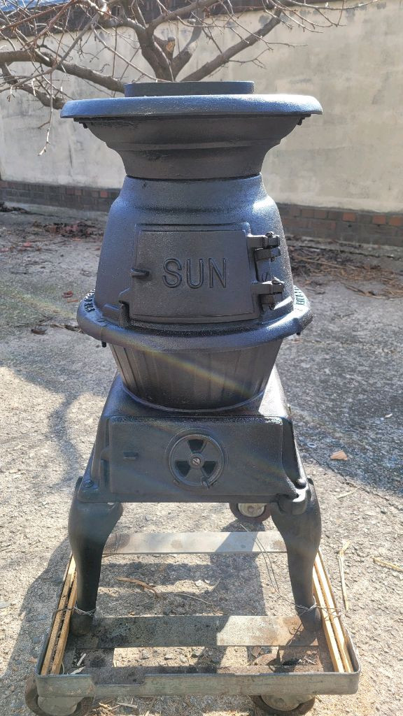 미국 Sheffield ALA 빈티지 주물난로 판매 이미지