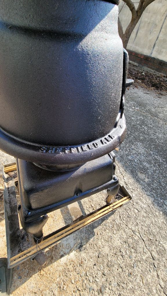 미국 Sheffield ALA 빈티지 주물난로 판매 이미지