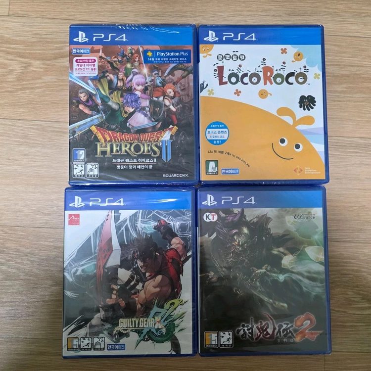 미개봉) PS4 드래곤 퀘스트 히어로즈2 로코로코 길티기어 Xrd REV2 토귀전2 이미지