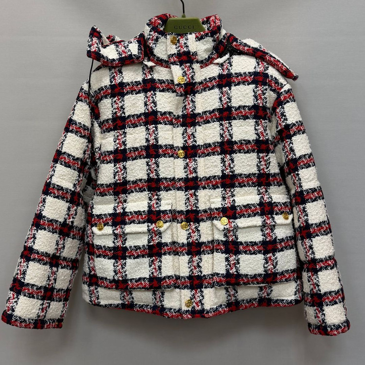 구찌 체크 트위드 패딩 ( 여성 오버핏 ) 이미지