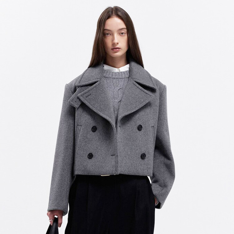 블러썸에이치컴퍼니(BLOSSOM) LU 캐시울 피코트 프리사이즈 새상품--2