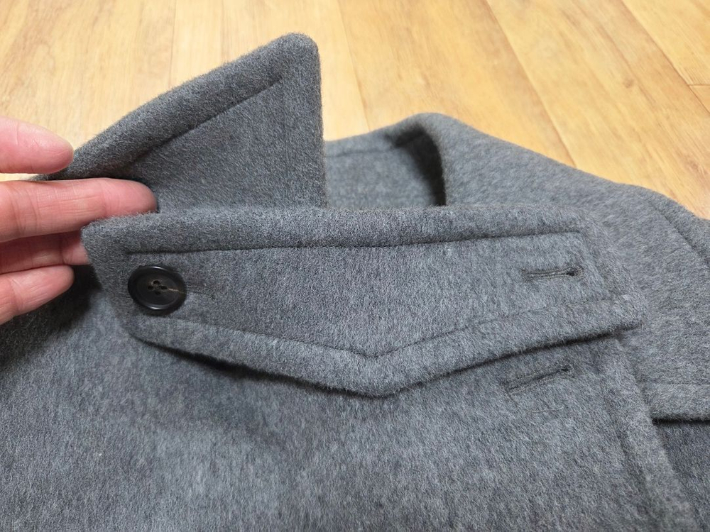 블러썸에이치컴퍼니(BLOSSOM) LU 캐시울 피코트 프리사이즈 새상품--7