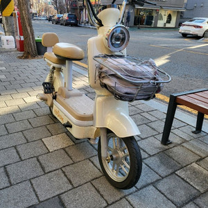 bacicle 전기 자전거 미니벨로 베이지