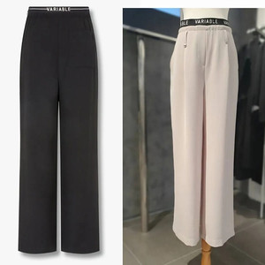 [새상품]보브(VOV) 레터링 밴딩 쿨 와이드팬츠