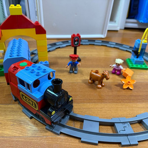 레고 듀플로 기차 세트 (10507) + 듀플로 놀이 상자 (10572) + 듀플로 벌크 130pcs + 통큰블럭