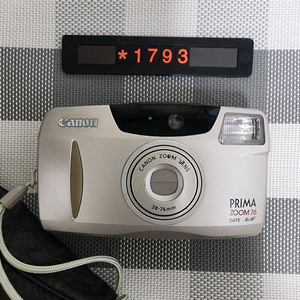 캐논 프리마 줌 76 데이터백 필름카메라 파우치포함 이미지