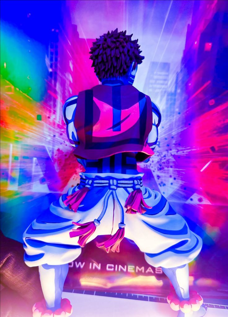 [초월] 전국3점 귀칼 귀멸의칼날 블루 아카자 리페인트 피규어 도색작 도색 작품 전시회 국내유일 라스트원 레진 애니 이미지