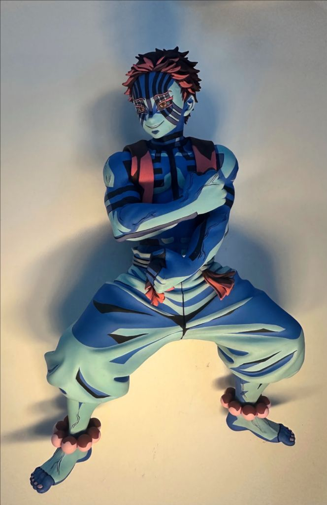 [초월] 전국3점 귀칼 귀멸의칼날 블루 아카자 리페인트 피규어 도색작 도색 작품 전시회 국내유일 라스트원 레진 애니 이미지