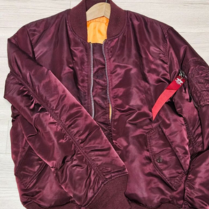 알파인더스트리 ma-1 항공점퍼 마룬 버건디