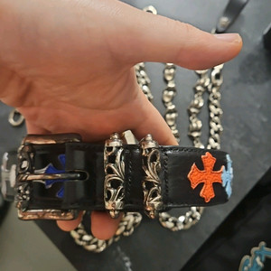 크롬하츠 멀티 패치 롤러벨트 925실버 38size