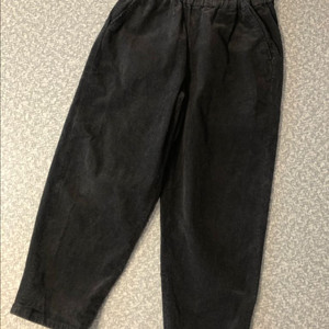 이새 ISAE 22년 항아리 통바지 와이드 벌룬 팬츠 밴딩 코듀로이 골덴