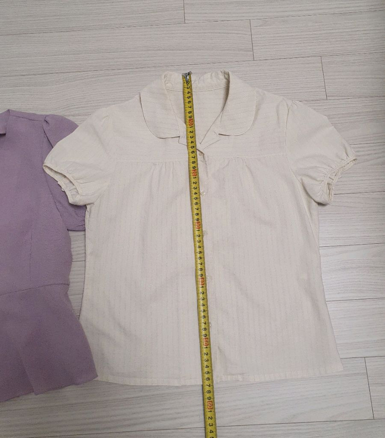 여름 블라우스 2벌 세트 일괄--2