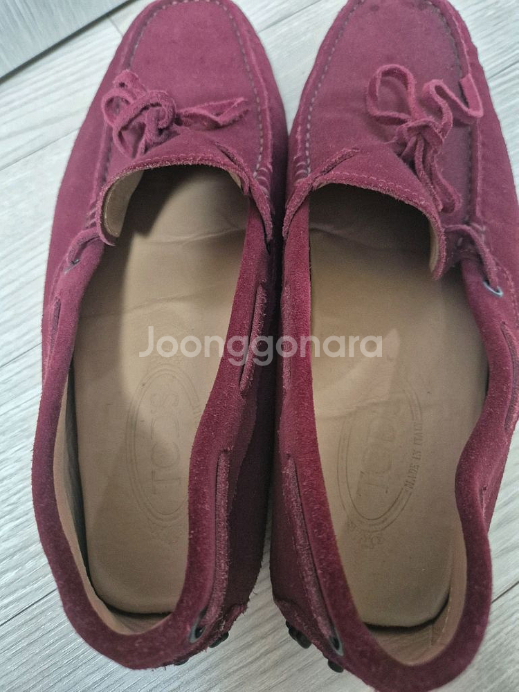 토즈 남자 드라이빙 슈즈 모카신 스웨이드 더비슈즈 8--4