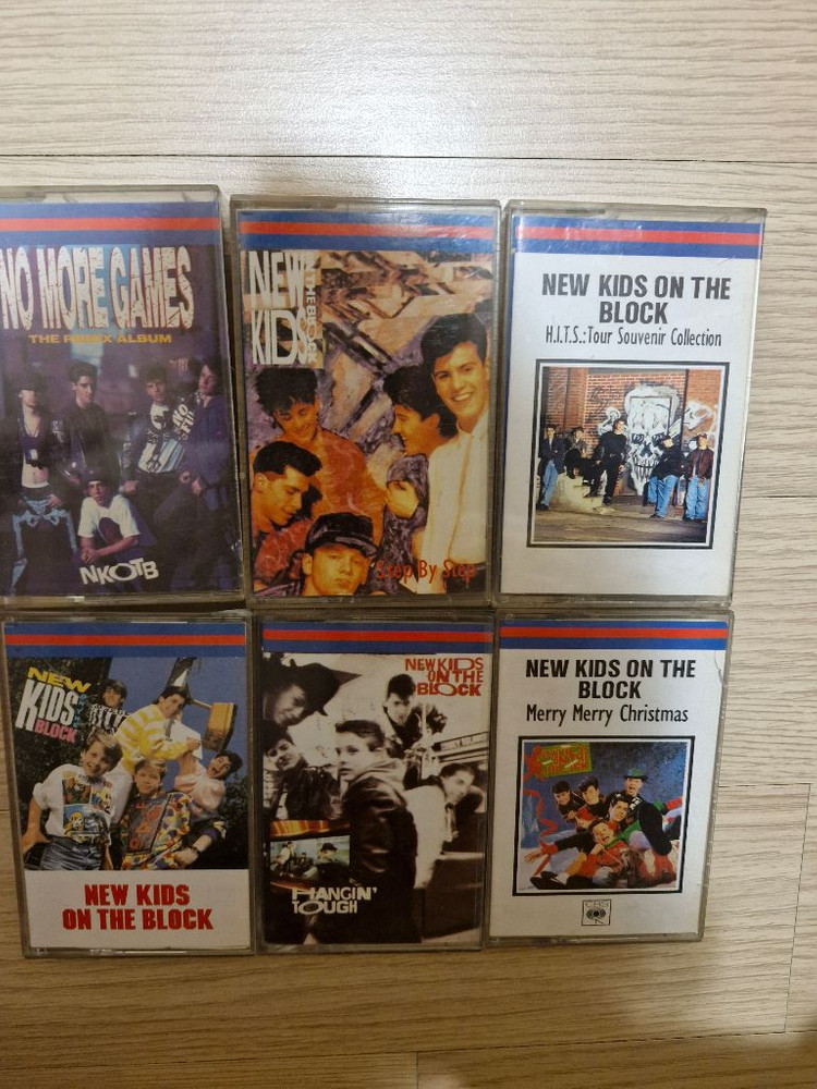 뉴키즈온더블럭 카세트테이프 6장 세트--1