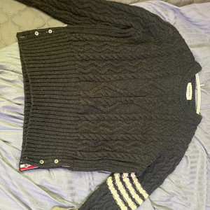 톰브라운 니트 스웨터 3사이즈> 백삼선 후드집업 교신 원함