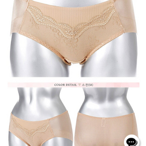 로즈버드비비안 베이지 자수 레이스 노라인팬티 90S 이미지
