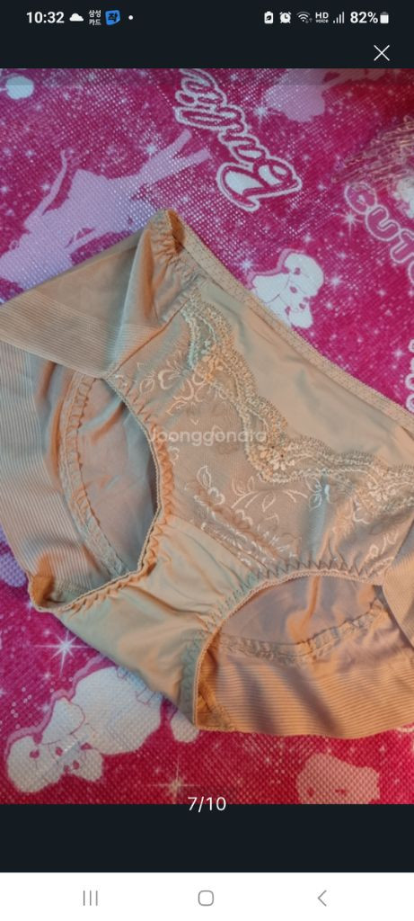 로즈버드비비안 베이지 자수 레이스 노라인팬티 90S 이미지